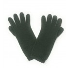 Luxury Lambswool Gloves - Ladies - Longer Cuff Style - Forest Green
